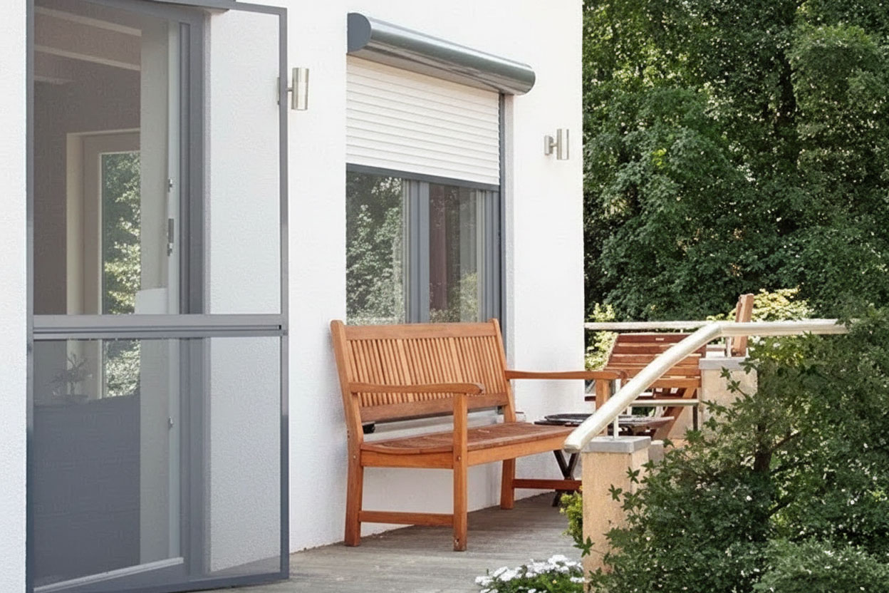 Insektenschutztür an einer Terrassentür